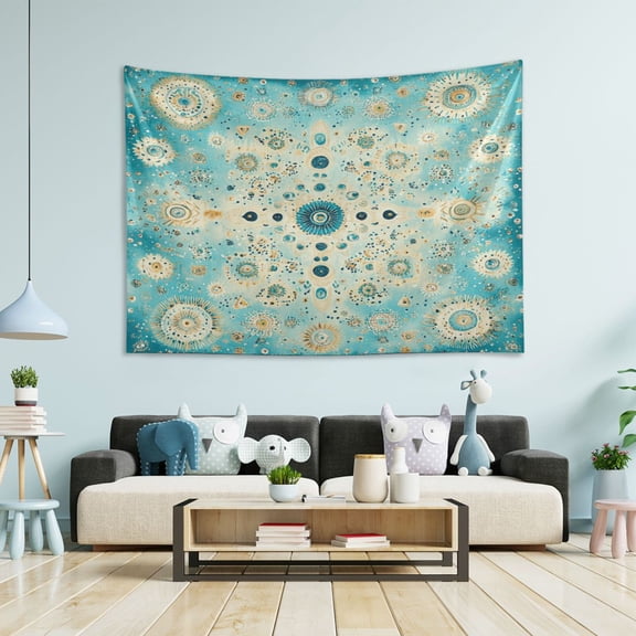 Wobogo Moroccan Style Pattern Tapestry 60×40in Home Living Room Bedroom Wall Hanging Ornaments