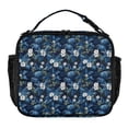 thumbnail image 1 of Wobogo Navy Blue Lunch Bag Insulated Portable Cooler Tote Bag for for Adults Kids Work Office School Picnic Beach, 1 of 7