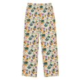 thumbnail image 1 of Wobogo Orange Branch Pattern Long Pajama Pants Bottoms Soft Sleepwear with Pockets, 1 of 9