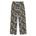 thumbnail image 1 of Wobogo Orange Juice Skull Long Pajama Pants Bottoms Soft Sleepwear with Pockets, 1 of 9