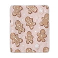 thumbnail image 1 of Wobogo A Pattern with Adorable Gingerbread Cookies Flannel Fleece Bed Blanket as Bedspread Coverlet Sofa blankets (50x60in) Soft Lightweight Warm and Cozy, 1 of 7