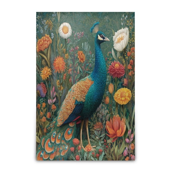 Wobogo Peacock Soft Cozy Fluffy Double Sided Blankets for Couch Sofa Chair Bed Camping Picnic Travel Lightweight Bed 6090inch