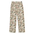 thumbnail image 1 of Wobogo Pink Rose Golden Retriever Long Pajama Pants Bottoms Soft Sleepwear with Pockets, 1 of 9