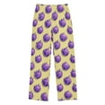thumbnail image 1 of Wobogo Purple Flame Baseballs Long Pajama Pants Bottoms Soft Sleepwear with Pockets, 1 of 9