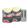 thumbnail image 1 of Wobogo Raggedy Pink Flamingos Flameless Candles with Remote Battery Operated Flickering LED Candles with Timer 2/4/6/8H Small Size, 1 of 8