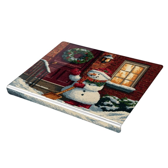 Wobogo Skull Surfing Acrylic Cutting Board with Counter Lip 16.5"x13.4 Perfect for Bread Meat Veggies & More Great Kitchen Essential Gadgets & Decor