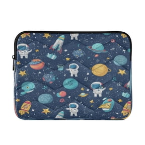 Wobogo Space Themed Laptop Sleeve 13.4 inch Lightweight Zipper Design Soft Padded Protection Against Scratches and Impacts