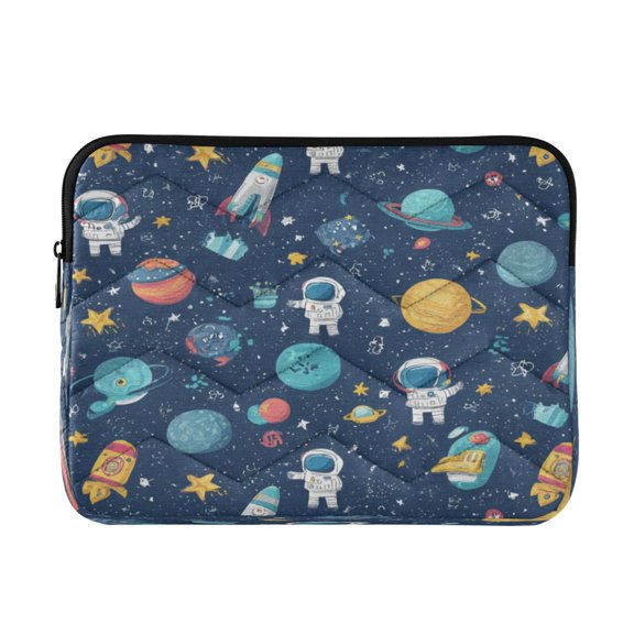 Wobogo Space Themed Laptop Sleeve 15.7 inch Lightweight Zipper Design Soft Padded Protection Against Scratches and Impacts