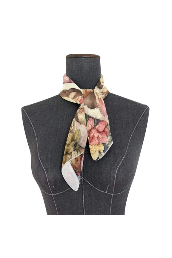 Wobogo Spring Easter Bunny Square Scarf 23.62 x 23.62 In Lightweight Polyester Silk-Feel Neck Scarf for Women Fashion Head Scarf Hair Wrap Bandana