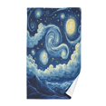 thumbnail image 1 of Wobogo Starry Night Face Towel Soft Breathable Cotton Towel Set for Bathroom Kitchen Hotel Spa Gift Decor, 1 of 7
