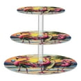 thumbnail image 1 of Wobogo Summer Flamingo 3 Tier Acrylic Cake Stand with Clear Round Hold for Wedding Holiday Birthday Baby Shower Tea Party, 1 of 8