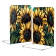 thumbnail image 1 of Wobogo Sunflower Graffiti Art Acrylic Bookends Clear L-Shaped Book Holder with Non-Slip Pads for Books Files Magazines CD DVD 5.4×4.1×8.1in, 1 of 6