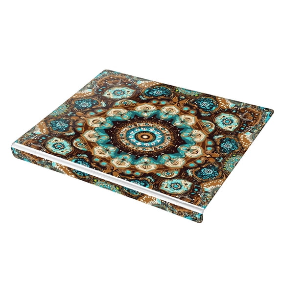 Wobogo Traditional Boho Pattern Acrylic Cutting Board with Counter Lip 16.5"x13.4 Perfect for Bread Meat Veggies & More Great Kitchen Essential Gadgets & Decor