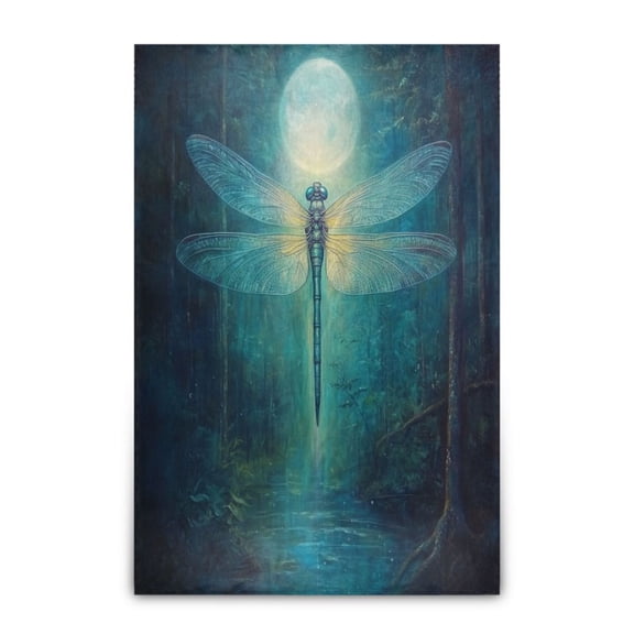 Wobogo Tranquility Dragonfly Soft Cozy Fluffy Double Sided Blankets for Couch Sofa Chair Bed Camping Picnic Travel Lightweight Bed 6090inch