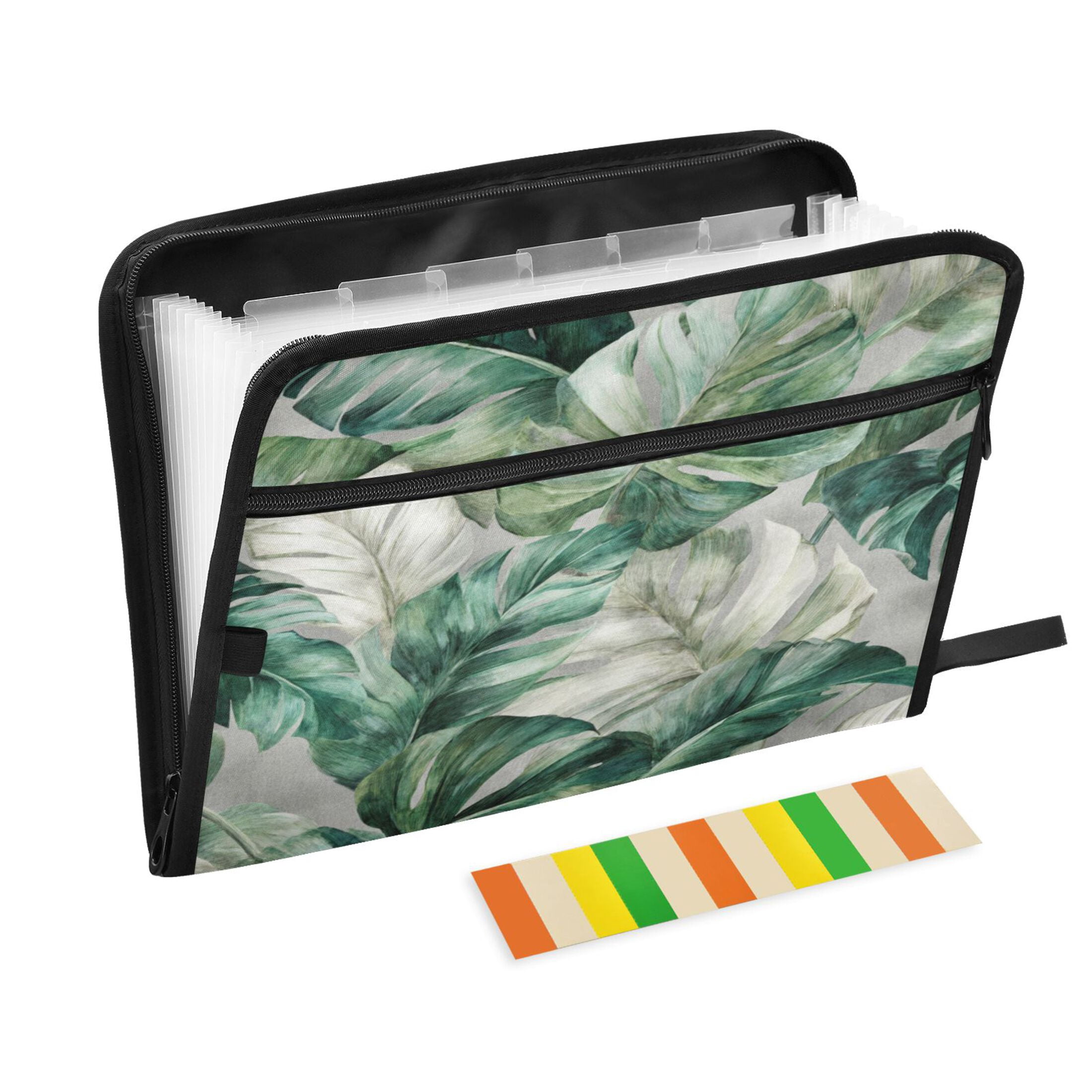 Wobogo Tropical Leaves Expanding File Folder Letter Size Accordion ...