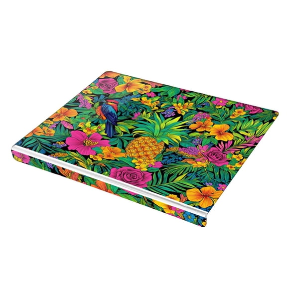 Wobogo Tropical Pineapple Acrylic Cutting Board with Counter Lip 16.5"x13.4 Perfect for Bread Meat Veggies & More Great Kitchen Essential Gadgets & Decor