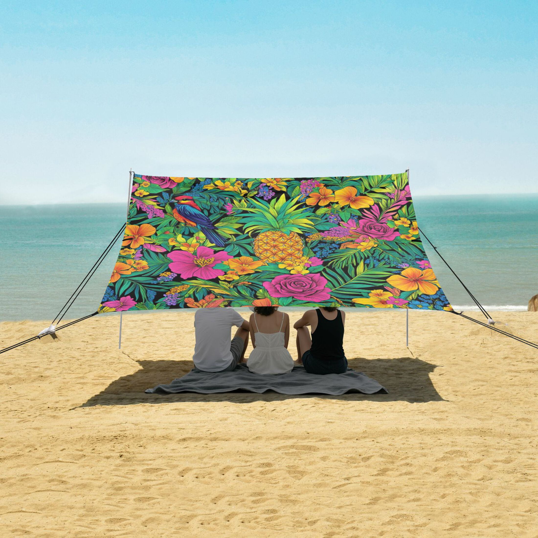 Wobogo Tropical Pineapple Beach Tent Camping Sun Shelter 110
