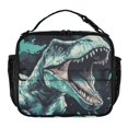 thumbnail image 1 of Wobogo Tyrannosaurus Rex Lunch Bag Insulated Portable Cooler Tote Bag for for Adults Kids Work Office School Picnic Beach, 1 of 7