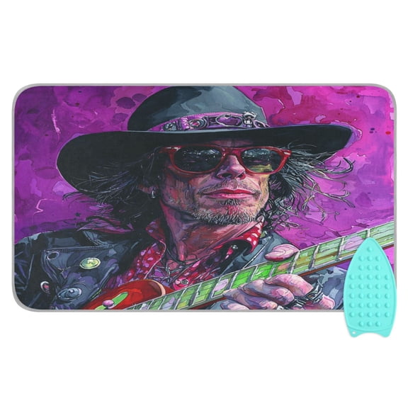 Wobogo Uncle Rock Ironing Mat Blanket Quilted Washer Dryer Heat Resistant Pad Foldable for Easy Storage