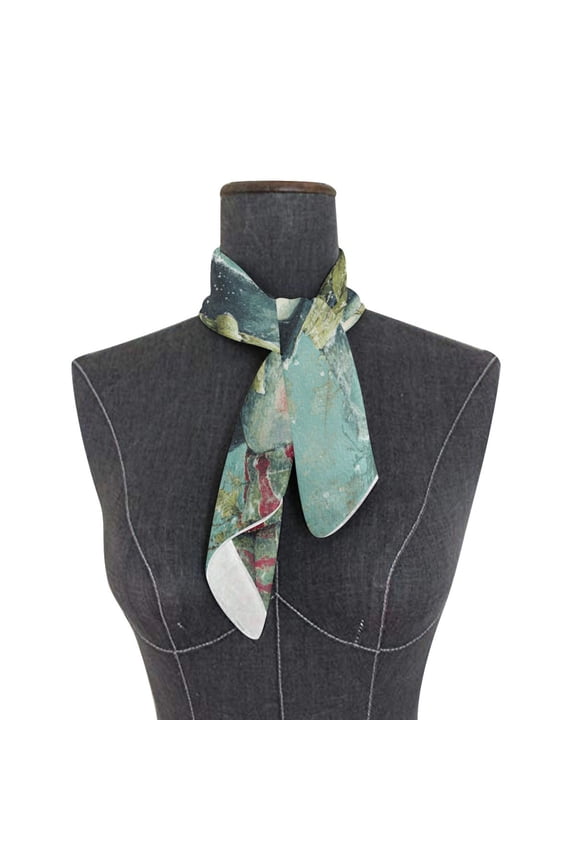 Wobogo Vintage Snowman Square Scarf 23.62 x 23.62 In Lightweight Polyester Silk-Feel Neck Scarf for Women Fashion Head Scarf Hair Wrap Bandana