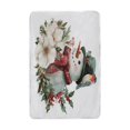 thumbnail image 1 of Wobogo Winter Snowman Flannel Fleece Bed Blanket as Bedspread Coverlet Sofa Blankets (90x60in) Soft Lightweight Warm and Cozy, 1 of 6