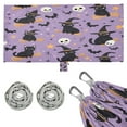 thumbnail image 1 of Wobogo Witch Hat Cat Purple Pattern Camping Hammocks 330 lb Capacity with Tree Straps and Hanging Pockets for Outside Hiking Beach Backpack Travel, 1 of 8