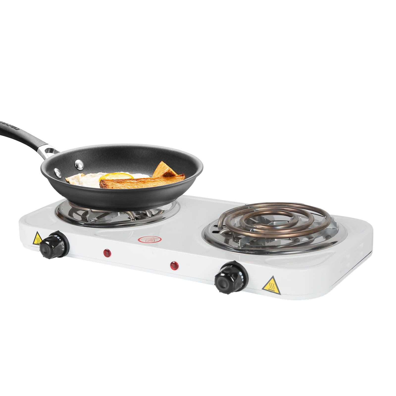 Wobythan 1000W Single Burner,Portable Electric Cooktop Camping Stove Mini  Hot Plate Heating 