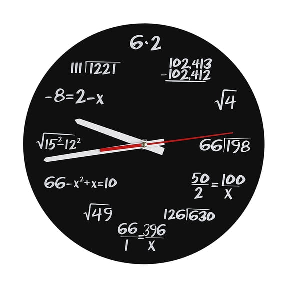 Wobythan Acrylic Wall Clock Mathematical Modern Design Home Office Decoration Accessories