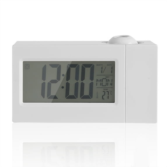 Wobythan LCD Display Sound Control Ceiling Projection Clock Alarm Snooze Date Temperature