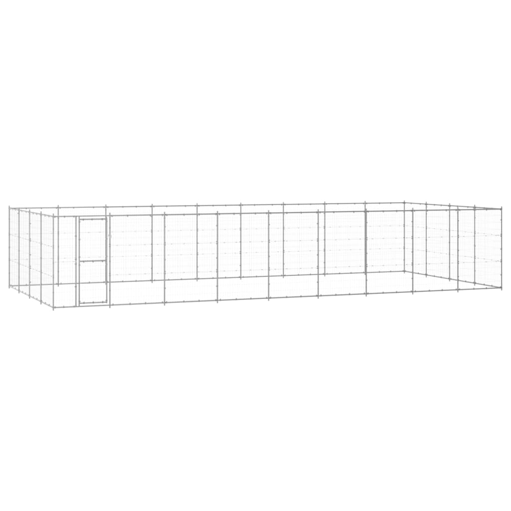 Wobythan Outdoor Dog Kennel Galvanized Steel 468.9 ft虏