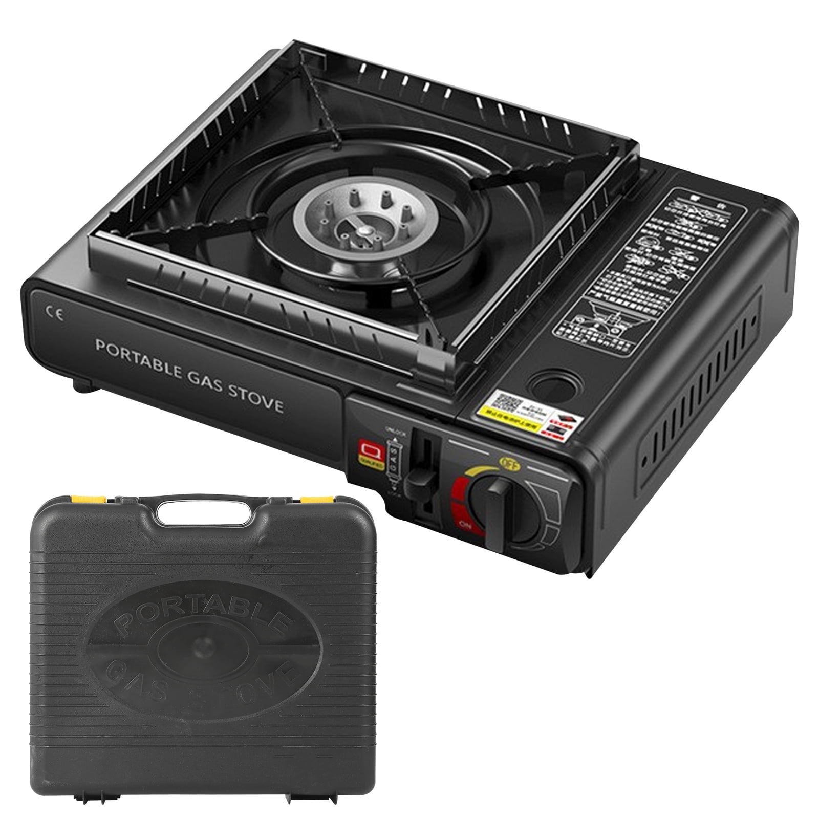 Wobythan 1000W Single Burner,Portable Electric Cooktop Camping Stove Mini  Hot Plate Heating