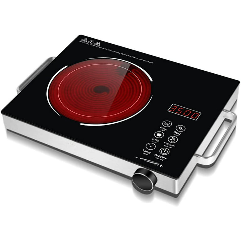 Portable Induction Cooktop, Countertop Burner Induction Hot Plate with LCD  Sensor Touch 3500 Watts, Black - AliExpress