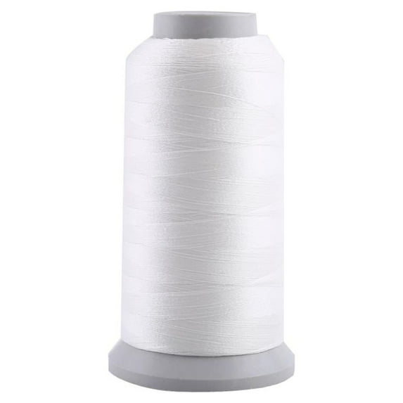 Wobythan Spool Glow In The Dark Machine Hand Embroidery Sewing Thread White 3000 Yards