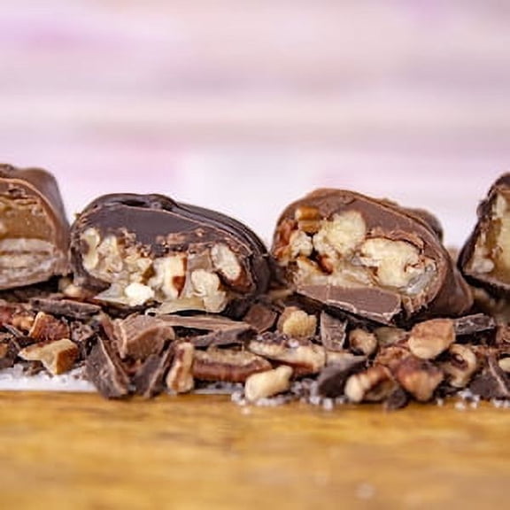 Wockenfuss Candies Pecan Caramel Patties - Dark - 1lb