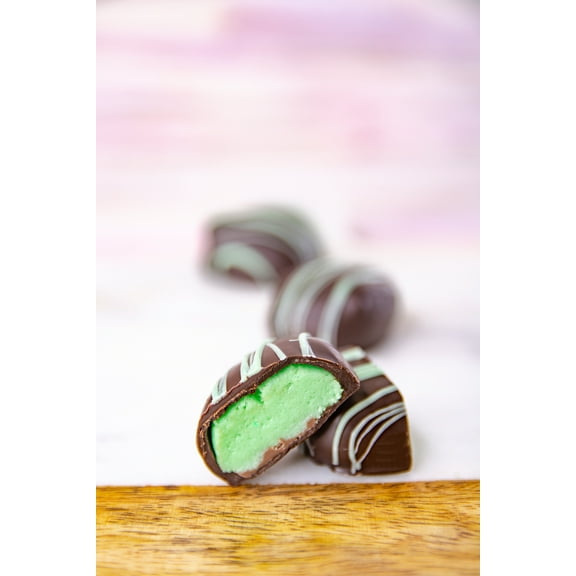 Wockenfuss Candies Pistachio Marzipan, Dark Chocolate - 1lb