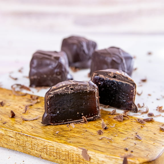 Wockenfuss Candies Raspberry Jellies, Dark Chocolate - 1lb