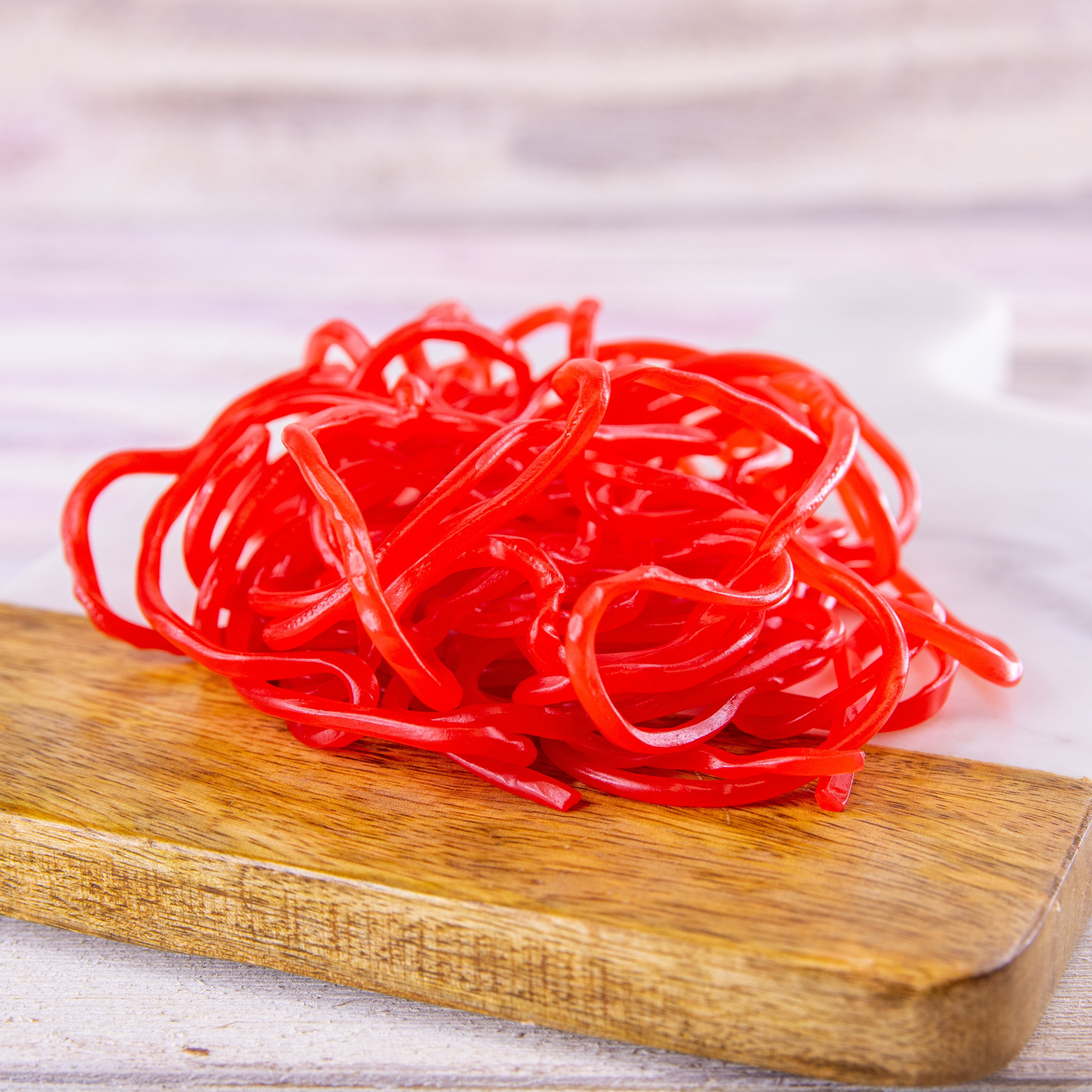Wockenfuss Candies Strawberry Shoestring Licorice, 8 oz.