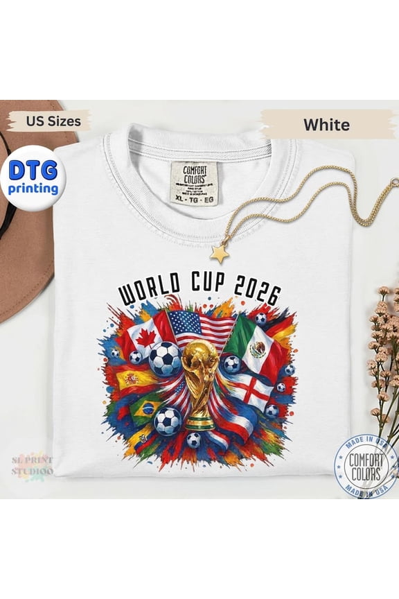 Wod Cup 2026 Shirt USA Soccer Fan Graphic tee, Family Football Tshirts, Dtg Printing