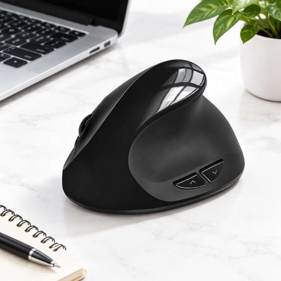 Woddiffy Mouse Vertical Wireless Black