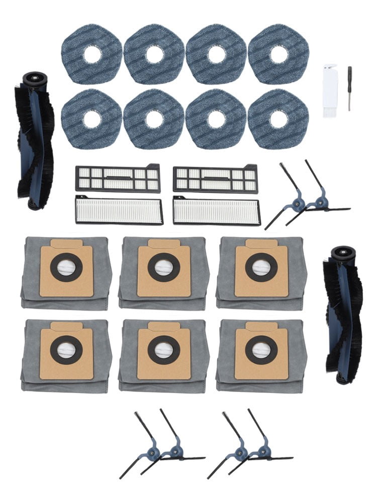 Wodtesl 1 Set For Eufy X10 Pro For Omni Vacuum Cleaner Main Side Brushes Filter Mop Cloth Bag Kit Robot Vacuum Cleaner Accessories
