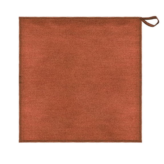 Wodtesl 1 pack Brown High Absorbent Kitchen Tea Towels, 12x12 inch Cotton Cleaning Cloths for Coffee Machines, Bars, Home - Hanging Hook Design