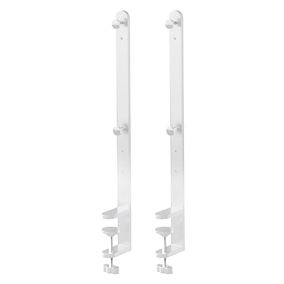 Wodtesl 2 Pack Desk Clamp Brackets for Easy Installation on Pegboards Adaptable for Various Surfaces in Your Workspace