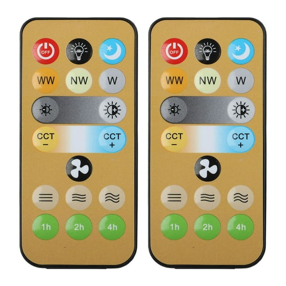 Wodtesl 2 Pcs For E27 Ceiling Fan Wireless Remote Control Replacement For Home Light Fan Indoor Led Light Ceiling Fan Remote Control