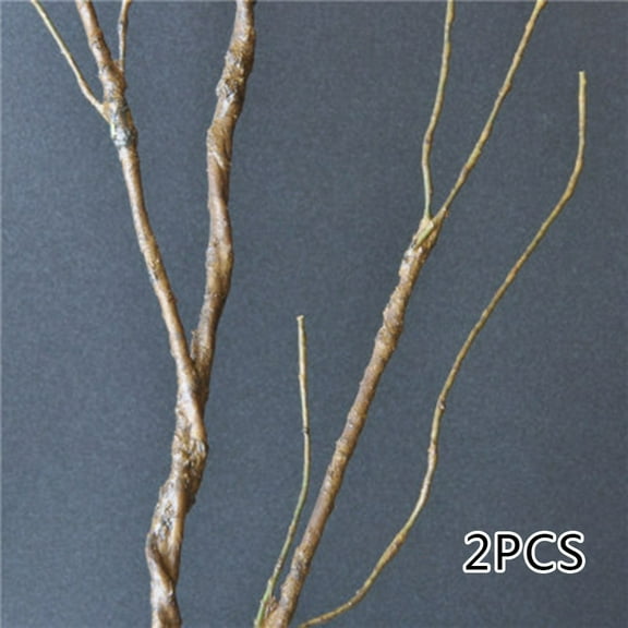 Wodtesl 2 Pcs Simulation Dried Branch Artificial Plant Plastic Artificial Plant Fake Tree Branches Wedding Home Decor