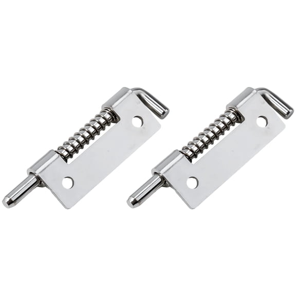 Wodtesl 2PCS Spring Loaded Latch Bolt Stainless Steel Rebound Pin Window Cabinet Security Door Bolt Latch Anti-theft Household Hardware