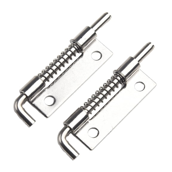 Wodtesl 2PCS Spring Loaded Latch Bolt Stainless Steel Rebound Pin Window Cabinet Security Door Bolt Latch Anti-theft Household Hardware