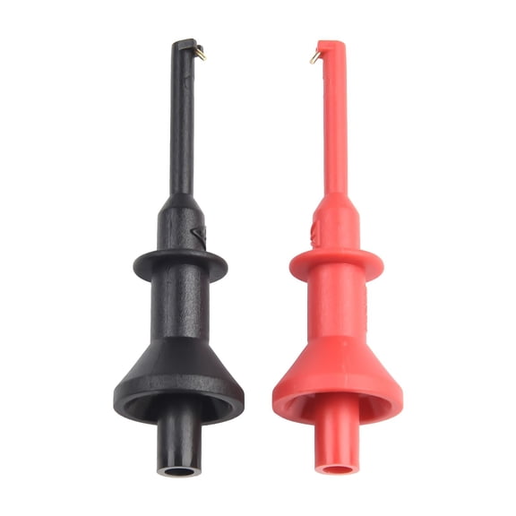 Wodtesl 2pcs Multimeter Probe Hook 4mm Threaded Banana Test Leads Multimeter Test Hook Converting Connection Testing Tool