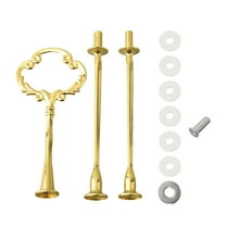 Wodtesl 3 Tier Cake Stand Holder Wedding Party Display Rack Gold Cupcake Tower Fitting Easy Assembly No Plates