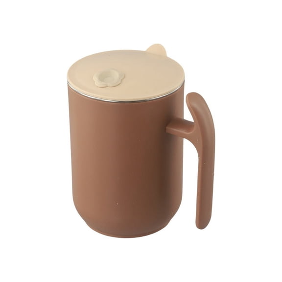 Wodtesl 304 Stainless Steel Travel Cup with Handle and Built in Straw for Beverages