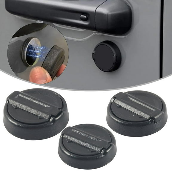 Wodtesl 3Pcs Keyhole Covers for Jeep For Wrangler and For Gladiator Magnetic Design for Easy Use Silicone and ABS Construction